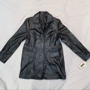 Wilson’s Black Genuine Leather Jacket